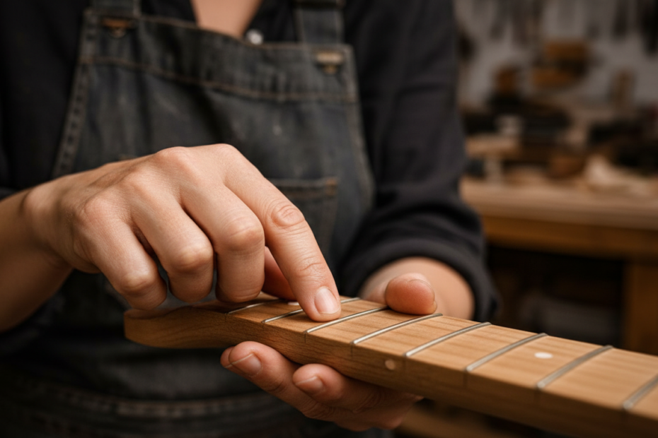 veios da madeira guitarra som em destaque